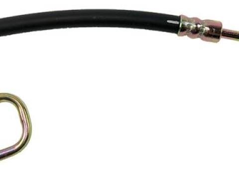 Chevy Power Steering Box Pressure Hose, Small Block, 605 & 670, With Inverted Flare, 1955-1957