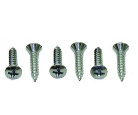 Redline Restomotive® 1955-1957 Chevy Inside Sunvisor Bracket Screw Set