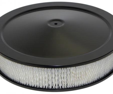 Chevy Air Cleaner, Round Black, 14 X 3