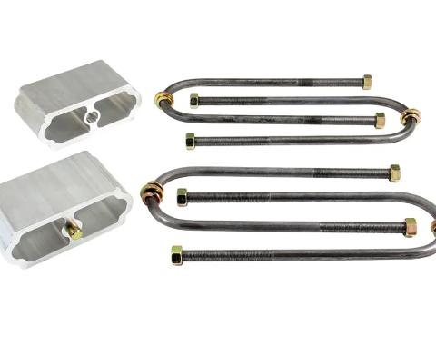 Classic Performance Lowering Block Kit for 3" Drop, 3" Round U-Bolts, Kit CP2033