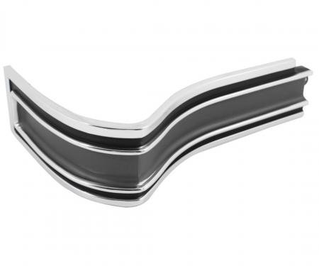 Trim Parts 1965 Chevrolet Impala SS/Caprice Black/Grey Rear Driver Side Corner Molding 2463D