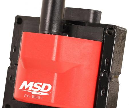 MSD Ignition Connector Coil, Red, 1996-1997 GM Engines, Individual 8231