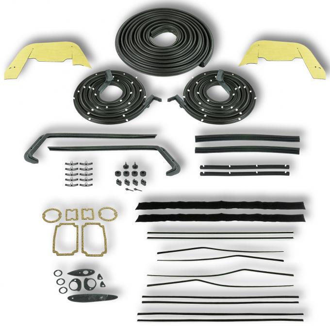 SoffSeal Complete Weatherstrip Kit for 1956 Chevrolet 210, and Bel Air 2-Door Hardtop SS-KIT106