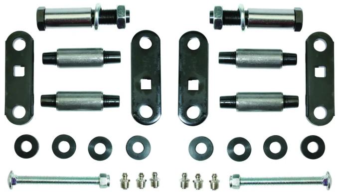 Classic Performance Front Leaf Spring Shackle Kit for 55-59 Chevy 1/2 Ton Truck, 3100, 3200 5559SHK-F