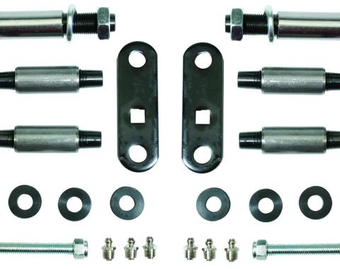 Classic Performance Front Leaf Spring Shackle Kit for 55-59 Chevy 1/2 Ton Truck, 3100, 3200 5559SHK-F