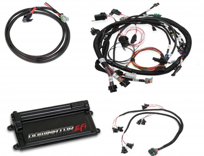 Holley EFI Dominator EFI Kit, Universal, COP Main Harness, with Coil on Plug Main and Sub Harness with EV1 Injector Harness 550-654