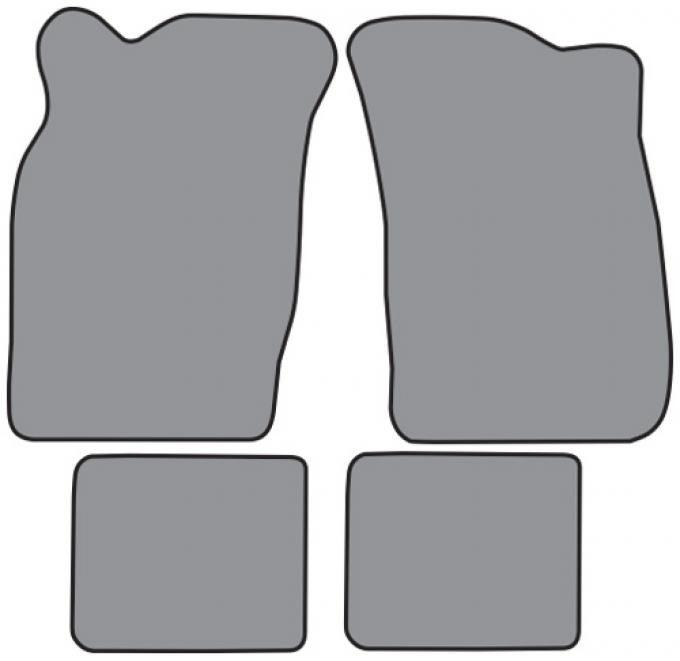 ACC 1985-1988 Chevrolet Sprint Floor Mat 4pc (GM625F FM18R) Cutpile