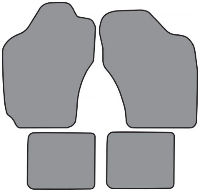 ACC 1985-1988 Chevrolet Spectrum Floor Mat 4pc (GM631F FM18R) Cutpile