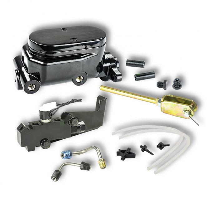 Right Stuff GM/Chevy Truck Black Master Cylinder & Prop Valve Combo Valve Kit Disc/Disc B5642