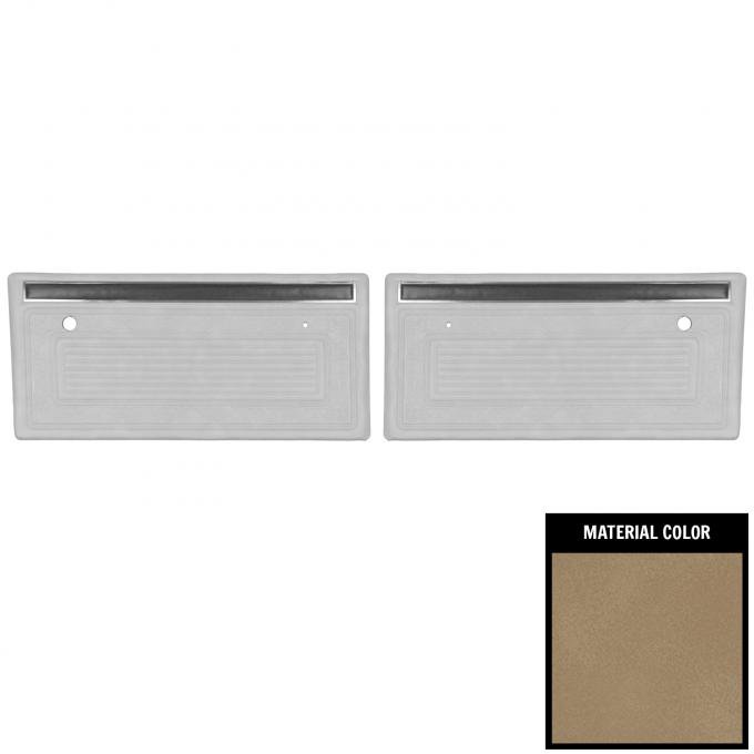 PUI Interiors 1970-1971 Chevrolet Truck Pre Assembled Sandalwood Front Door Panels 70TD41P