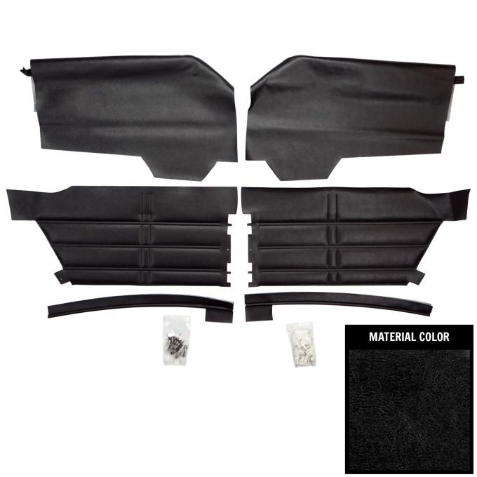 PUI Interiors 1963 Chevrolet Impala/SS Hardtop Black Rear Door Panels 63BD55C