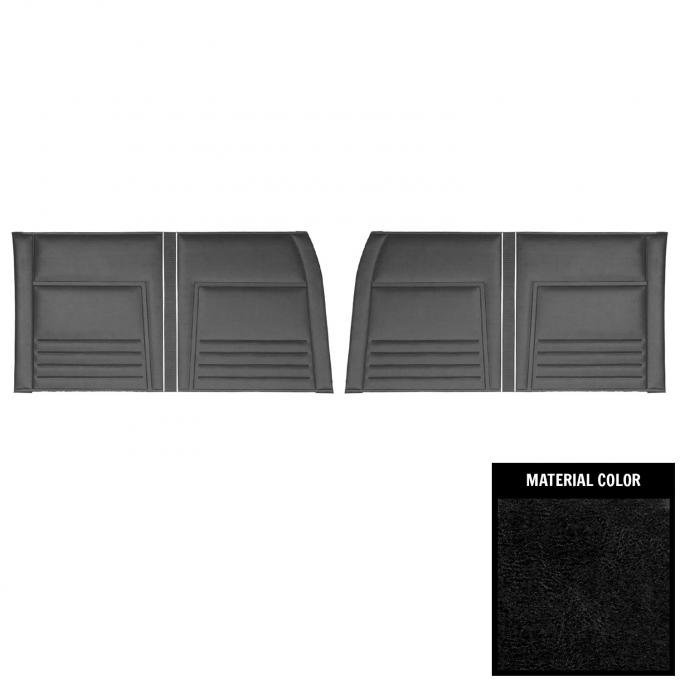 PUI Interiors 1967 Chevrolet Nova 4-Door Sedan/Wagon Black Front Door Panels 67XD4D10