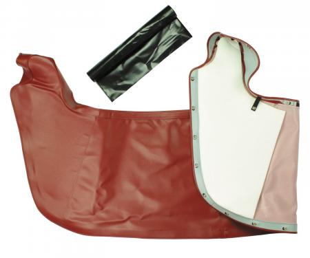 PUI Interiors 1965-1968 Chevrolet Impala Red Convertible Top Boot 65BT30