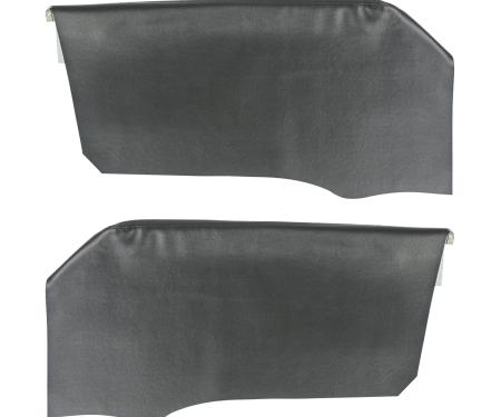 PUI Interiors 1966-67 Impala/Bonnevelle/Catalina/Grand Prix Hardtop Black Rear Arm Rest Covers 66BR10