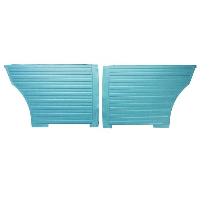 PUI Interiors 1966 Chevrolet Nova Hardtop Bright Blue Rear Door Panels D272C