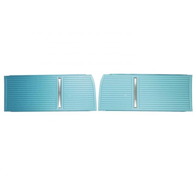 PUI Interiors 1966 Chevrolet Nova Bright Blue Front Door Panels D272