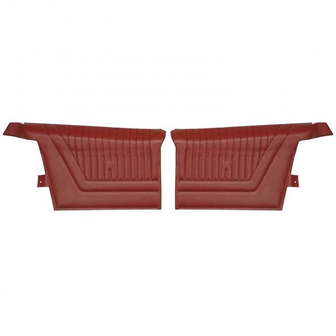 PUI Interiors 1965 Chevrolet Impala SS Convertible Pre-Assembled Red Rear Door Panels PD551V