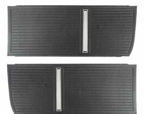 PUI Interiors 1966 Chevrolet Nova Black Front Door Panels D270