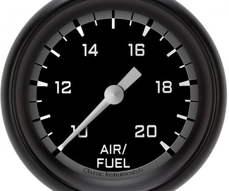 Classic Instruments Autocross Gray 2 5/8" Air Fuel Ratio Gauge AX394GBPF