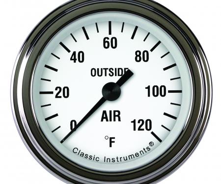 Classic Instruments White Hot 2 1/8" Outside Air Temp. Gauge WH199SLF