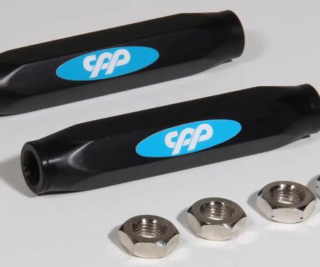 Classic Performance Aluminum Adjustable Tie Rod Sleeves Black for 1955-57 Full Size ES577SP-AB