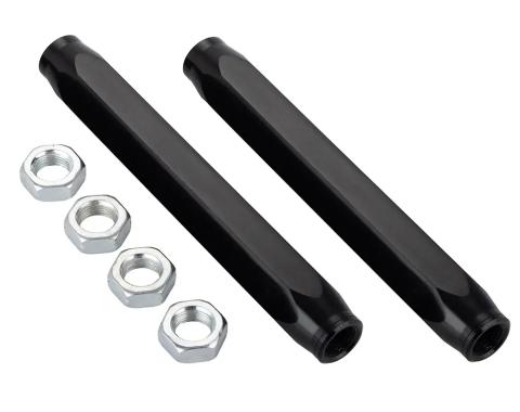 Classic Performance Aluminum Adjustable Tie Rod Sleeves Black for a 62 Chevy II / Nova ES312SP-AB