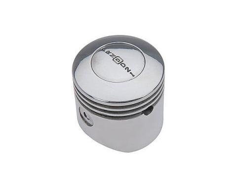 Shift Knob, Lokar, Polished Aluminum, Piston Style, 4-Speed, for GM 700R4/200R4/4L80/4L80E/4L60/4L60E  Automatic Transmission