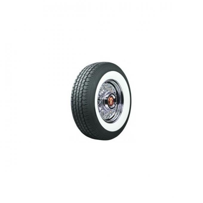 Full Size Chevy Radial Tire, P205/75R14, 2-1/2 Whitewall, American Classic, 1958-1961