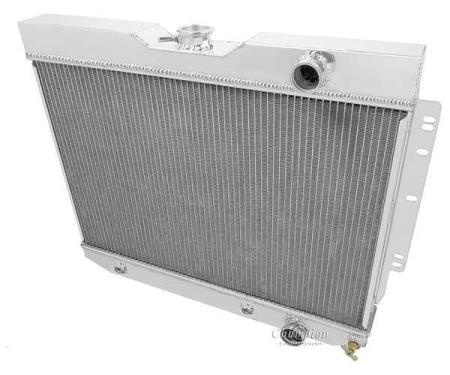 Chevy Champion Aluminum Radiator, Three Row, Flange Mount, 1959-1964