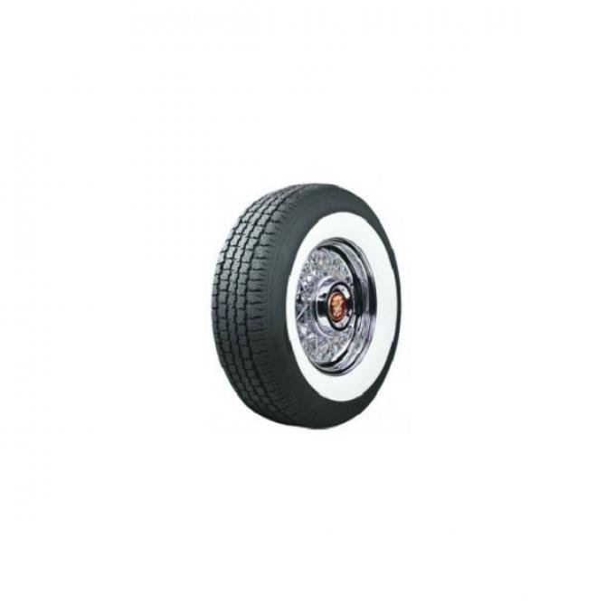 Full Size Chevy Radial Tire, P215/75R14, With 2-1/2 Whitewall, American Classic, 1958-1961