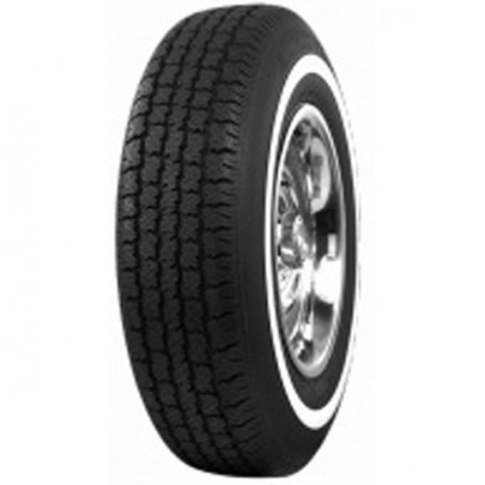 Full Size Chevy Radial Tire, P215 x 14, With 1 Whitewall, American Classic, 1962-1964