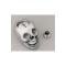 Shift Knob, Lokar, Polished Aluminum Skull, 4-Speed, for GM 700R4/200R4/4L80/4L80E/4L60/4L60E  Automatic Transmission