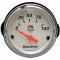 Chevy Custom Oil Pressure Gauge, White Face, With Black Numbers & Orange Needle, AutoMeter, 1955-1957