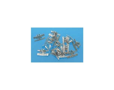 Chevy Beltline Clips, Upper Quarter Window, 2 & 4-Door Sedan, Bel Air, 1955-1957