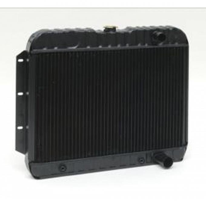 Full Size Chevy 4-Core Radiator, For Cars With Automatic Transmission, 409ci, 1963