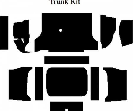 Chevy Impala Insulation, QuietRide, AcoustiShield, Trunk Kit, Convertible, 1961-1962