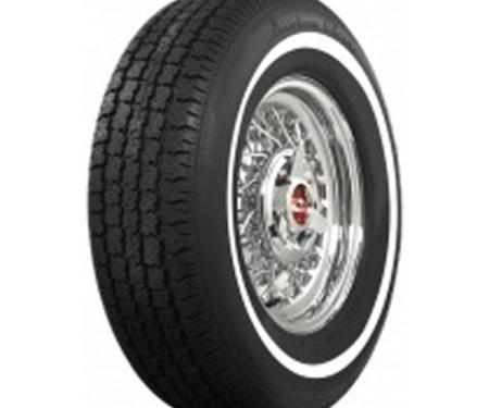 Full Size Chevy Radial Tire, P205 x 14, With 1 Whitewall, American Classic, 1962-1964