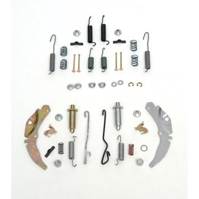 Full Size Chevy Self Adjusting Brake Kit, Rear, 1958