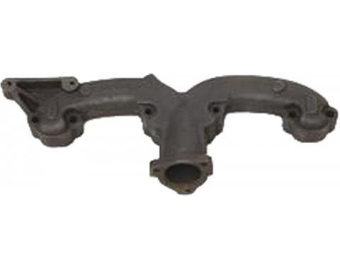 Full Size Chevy Exhaust Manifold, Rams Horn, With Generator Bracket, Small Block, 2, Left, 1958-1972