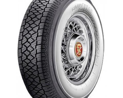 Full Size Chevy Radial Tire, 205/75-R14 With 2-3/4 Wide Whitewall, Goodyear, 1958-1961