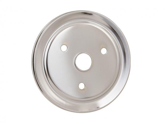 Mr. Gasket Crankshaft Pulley, Chrome, Single Groove 4972