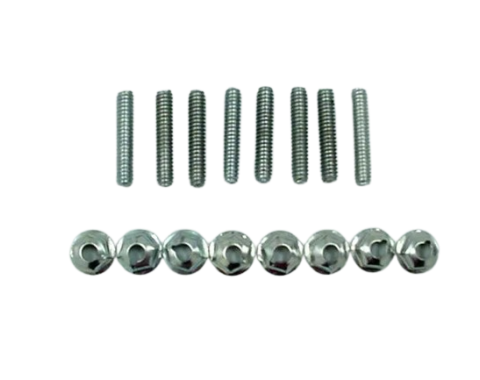 Redline Restomotive® 1956-1957 Chevy Hood Bar Extension Stud & Nut Hardware Kit