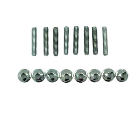 Redline Restomotive® 1956-1957 Chevy Hood Bar Extension Stud & Nut Hardware Kit