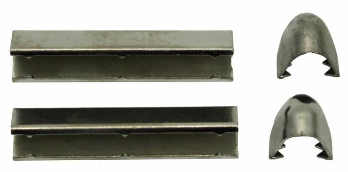 Chevy Sunvisor End Trim, Stainless Steel, 1949-1954