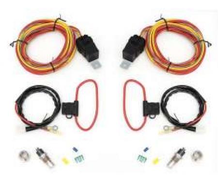 Chevy Cross-Flow Dual Fan Relay & Wiring Kit, Griffin, 1955-1957