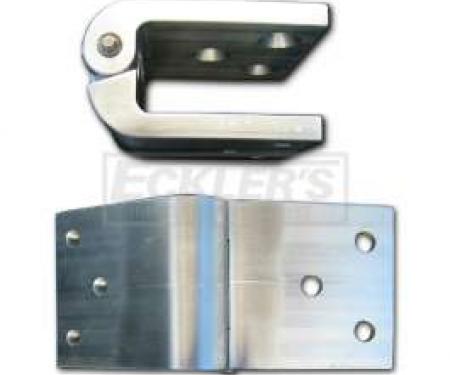 Chevy Tailgate Hinges, Billet Aluminum, For Wagon, 1955-1957