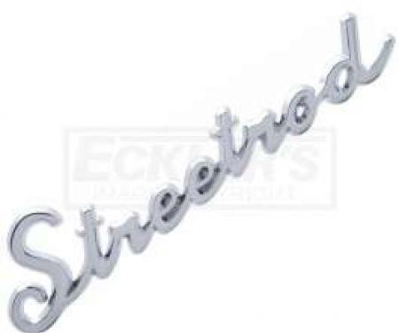 Chevy Streetrod Script Emblem, Chrome, 1955-1957