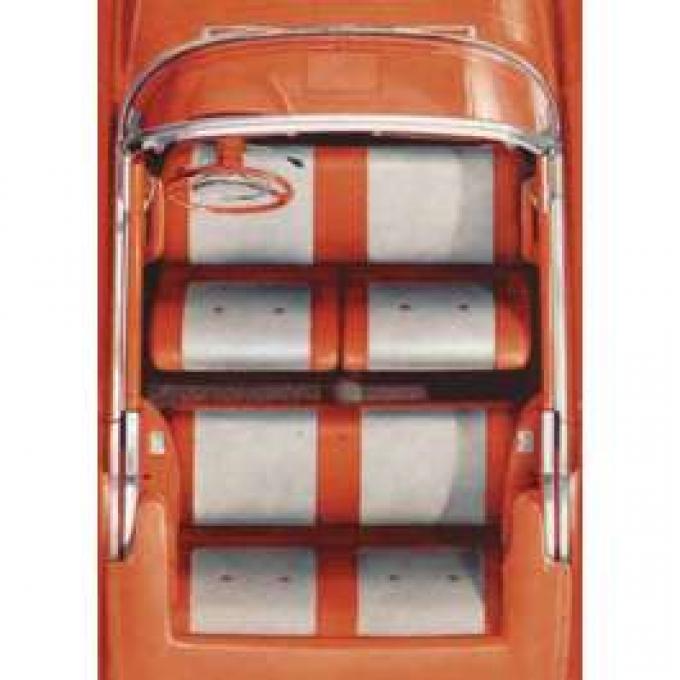 Chevy Convertible Circle Pattern Yardage, Vinyl, 1957