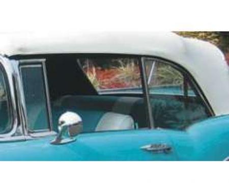 Chevy Vent Window, Installed In Frame, Clear, Convertible, Left, 1955-1957