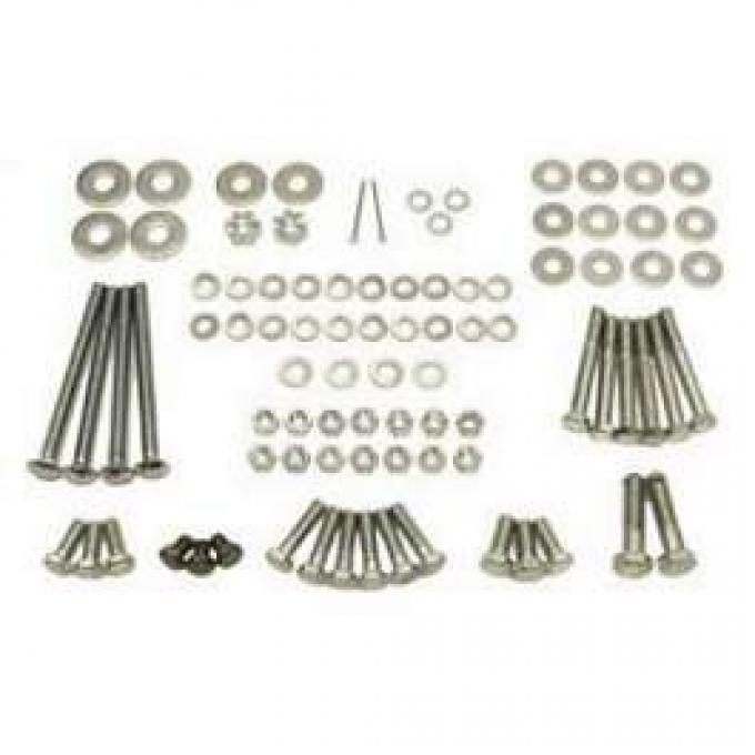 Chevy Transmission Installation Bolt Set, Turbo Hydra-Matic400, (TH400), 1955-1957